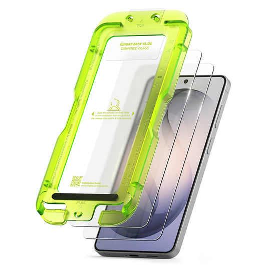 Folija za zaštitu ekrana Ringke Easy Slide za Samsung Galaxy S26 Plus S947, Kaljeno staklo, Full Glue, Set 2 komada