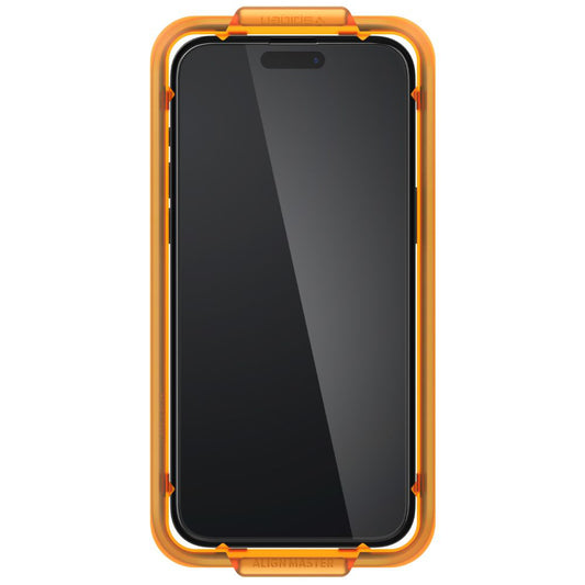 Zaštitna folija za ekran Spigen GlastR Align Master za Apple iPhone 15, Kaljeno staklo, Full Glue, Set 2 komada, Crna AGL06906