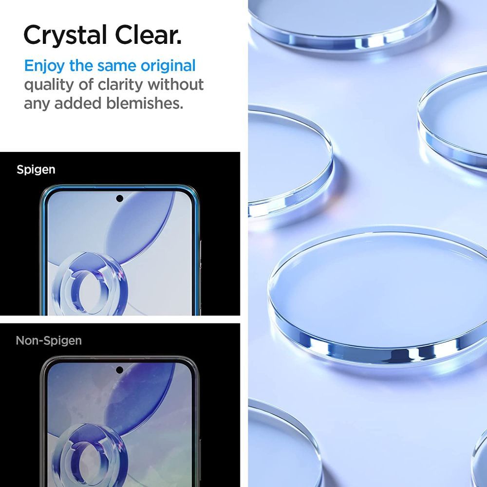 Zaštitna folija za ekran Spigen GlastR Align Master za Samsung Galaxy A54 A546, Kaljeno staklo, Full Glue, Set od 2 komada AGL05966
