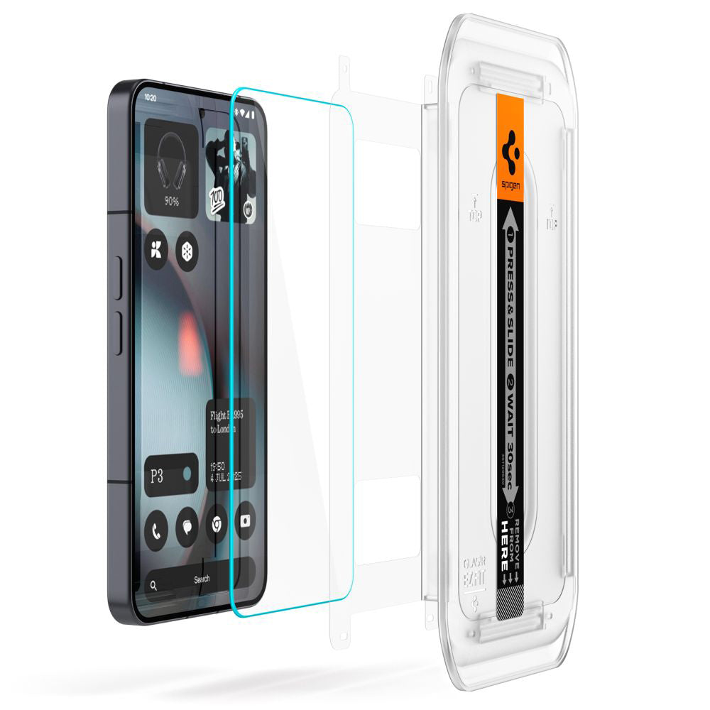 Folija za zaštitu ekrana Spigen GlastR EZ FIT za Nothing Phone (3), Kaljeno staklo, Full Glue, Set 2 komada AGL10165