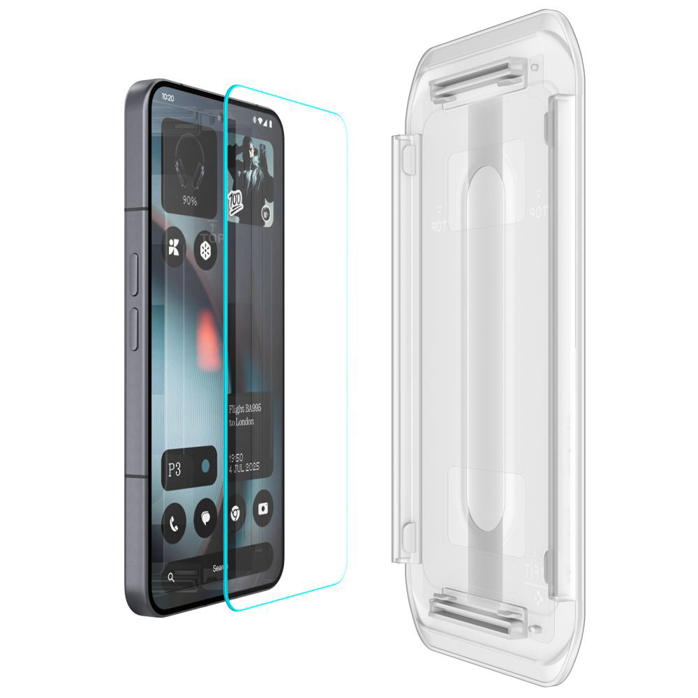 Folija za zaštitu ekrana Spigen GlastR EZ FIT za Nothing Phone (3), Kaljeno staklo, Full Glue, Set 2 komada AGL10165