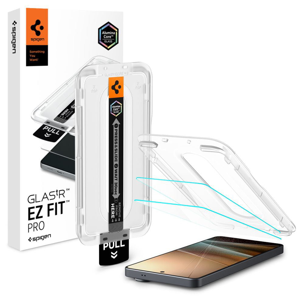 Folija za zaštitu ekrana Spigen GlastR EZ FIT Pro HD Anti-Reflection za Samsung Galaxy S26 Ultra S948, Kaljeno staklo, Full Glue, Set 2 komada