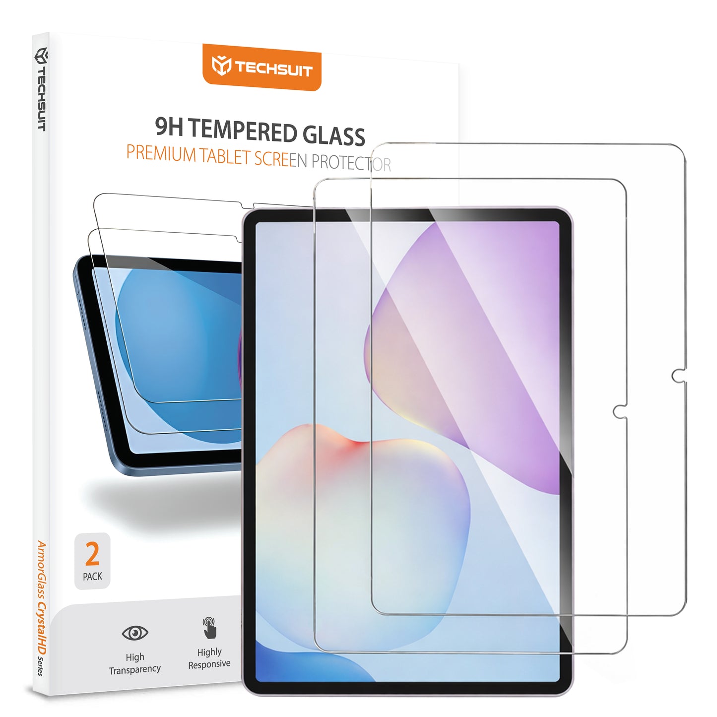 Folija za zaštitu ekrana Techsuit ArmorGlass CrystalHD za Huawei MatePad 11.5 (2025), Kaljeno staklo, Full Glue, Set 2 komada