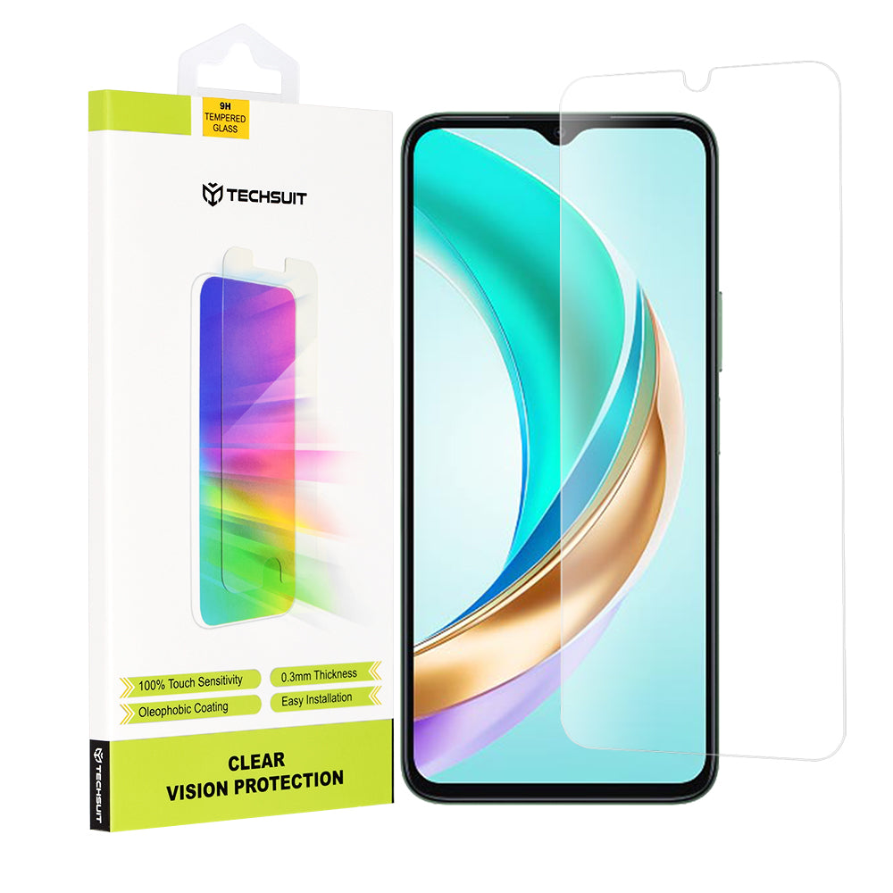 Folija za zaštitu ekrana Techsuit Clear Vision za Honor X6b, Kaljeno staklo, Full Glue