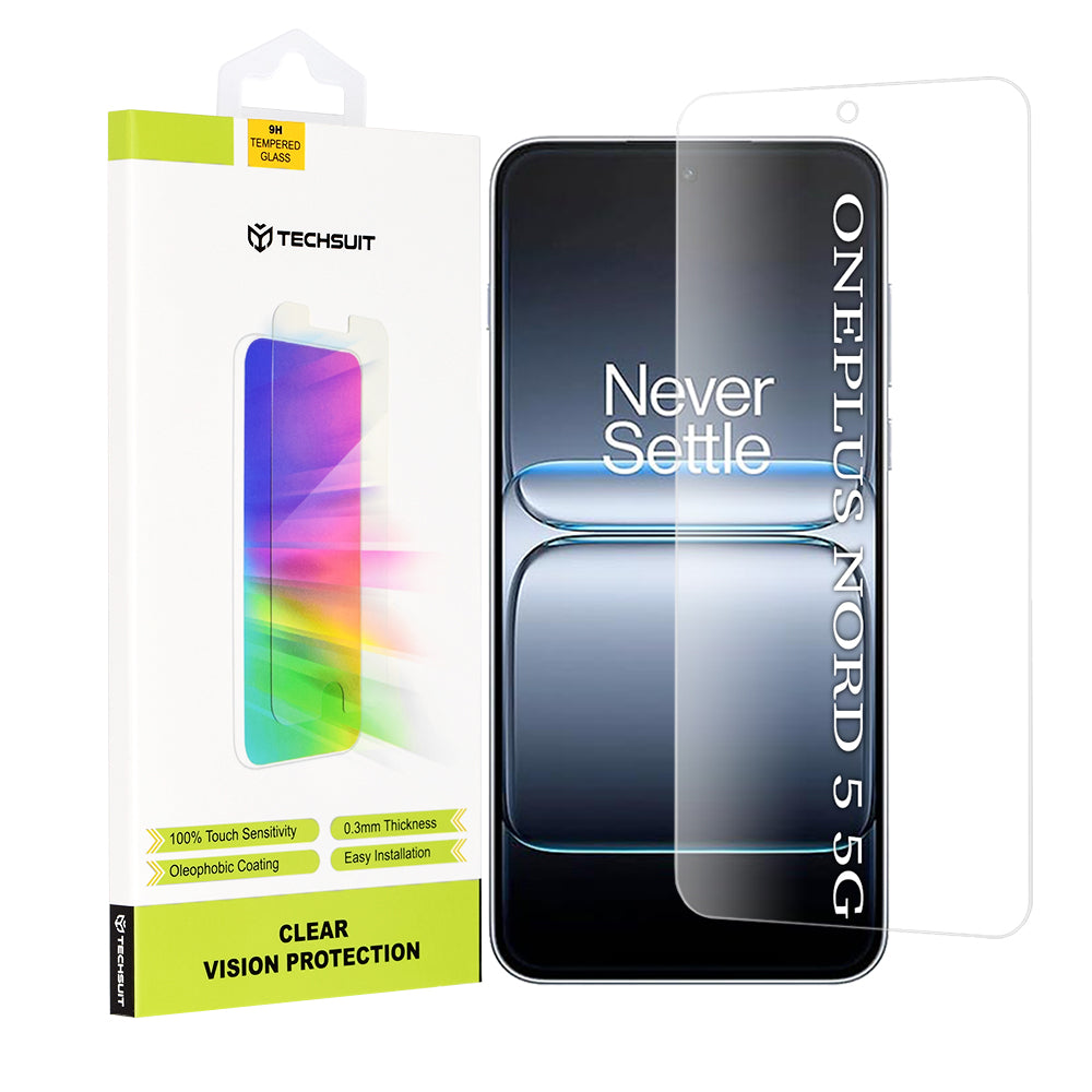 Folija za zaštitu ekrana Techsuit Clear Vision za OnePlus Nord 5, Kaljeno staklo, Full Glue