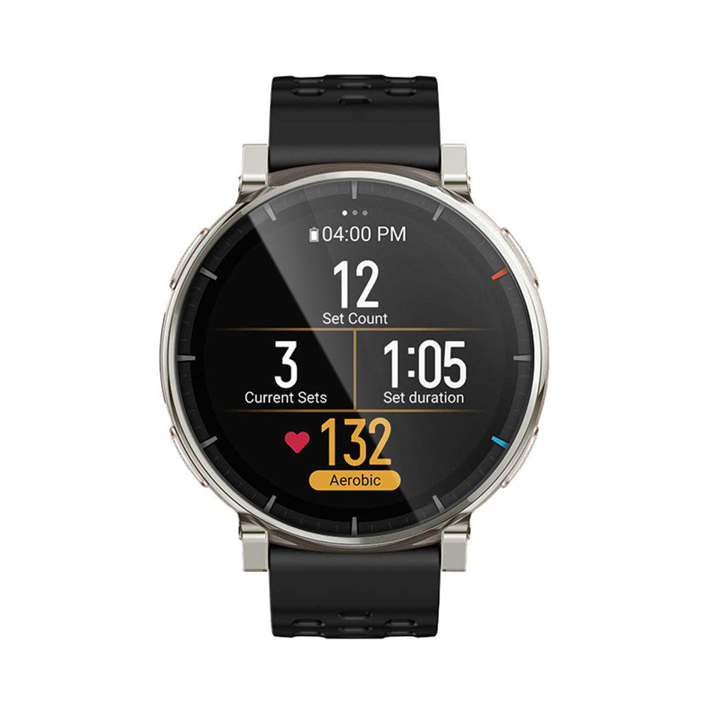 Folija za zaštitu ekrana Techsuit Nano Flex za Amazfit Active 3 Premium, Plastika, Set 2 komada, Crna