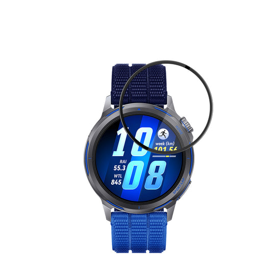 Folija za zaštitu ekrana Techsuit Nano Flex za Huawei Watch GT Runner 2, Plastika, Set 2 komada, Crna