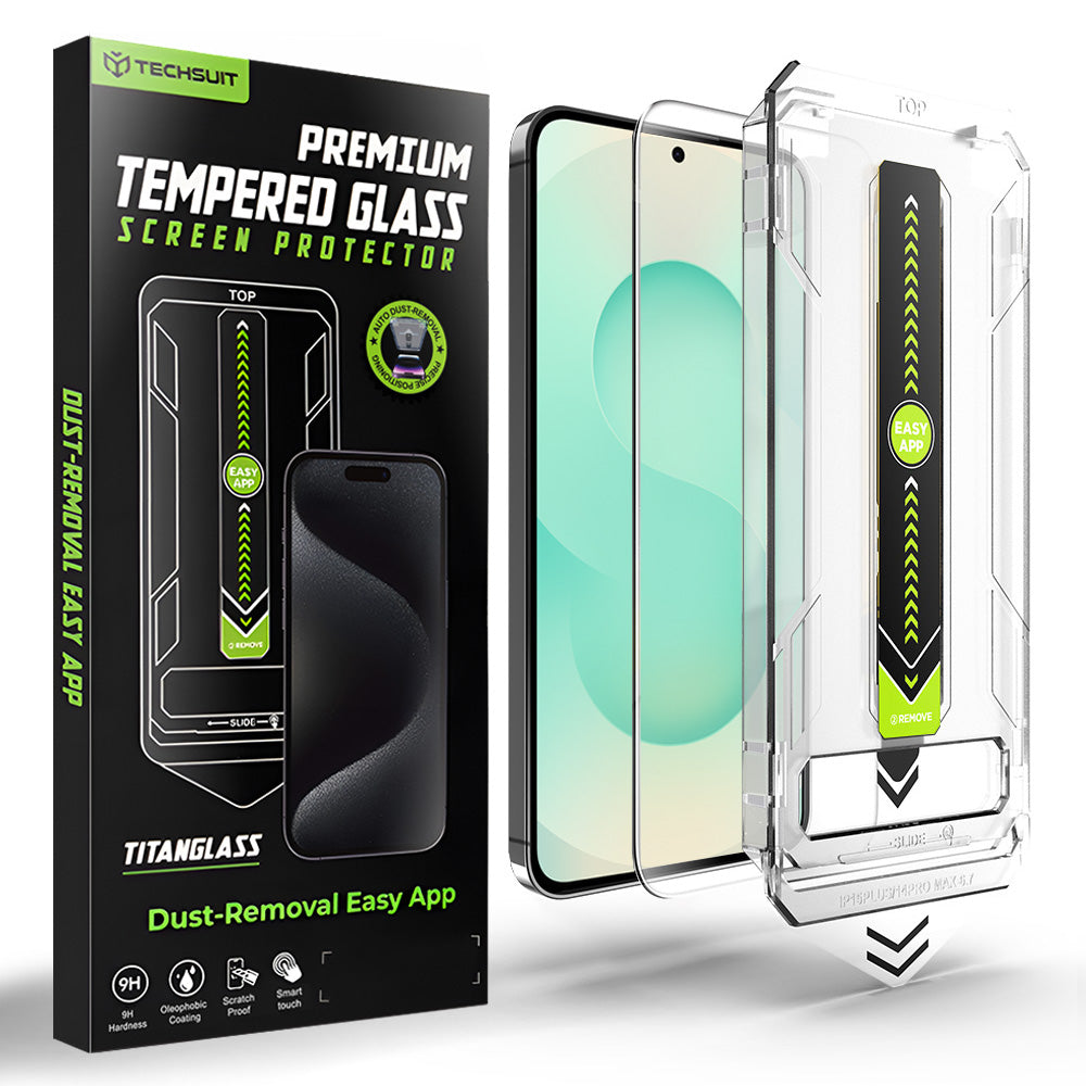 Folija za zaštitu ekrana Techsuit TitanGlass CrystalHD za Samsung Galaxy S26 Plus S947, Kaljeno staklo, Full Glue