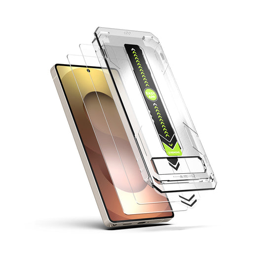 Folija za zaštitu ekrana Techsuit TitanGlass CrystalHD za Samsung Galaxy S26, Kaljeno staklo, Full Glue, Set 2 komada