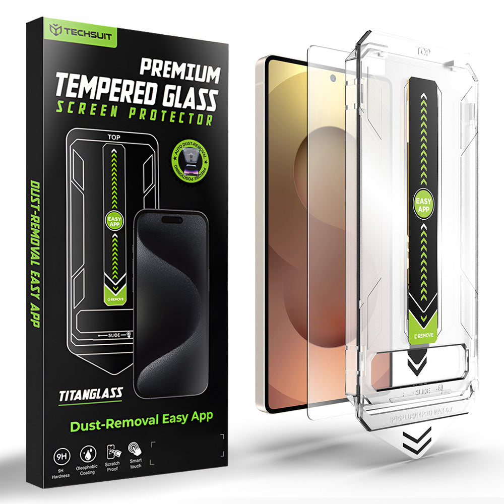 Folija za zaštitu ekrana Techsuit TitanGlass CrystalHD za Samsung Galaxy S26 Ultra S948, Kaljeno staklo, Full Glue