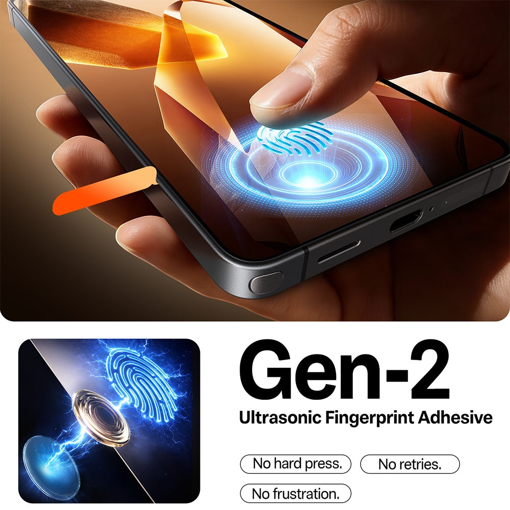 Folija za zaštitu ekrana Torras GlassGo Install Master za Samsung Galaxy S26 S942, Kaljeno staklo, Full Glue, Providna