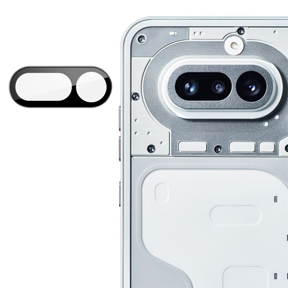 Zaštitna folija za zadnju kameru Techsuit za Nothing Phone (4a), Kaljeno staklo, Crna