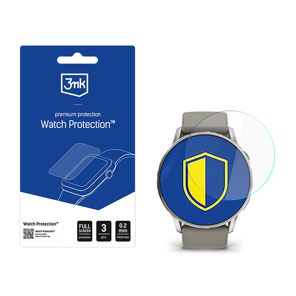 Folija za zaštitu 3MK Arc za Garmin Venu 4 45mm, Set 3 komada, Plastika