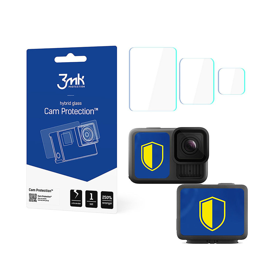 Folija za zaštitu ekrana i objektiva 3MK Cam Protection za GoPro Hero 13, Fleksibilno staklo