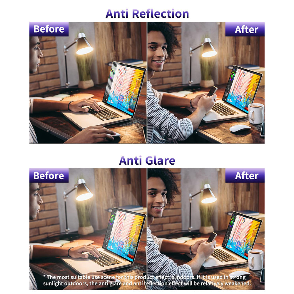 Folija za zaštitu ekrana Anti Blue Light Techsuit VisionProX za laptop 14 inča, Plastika
