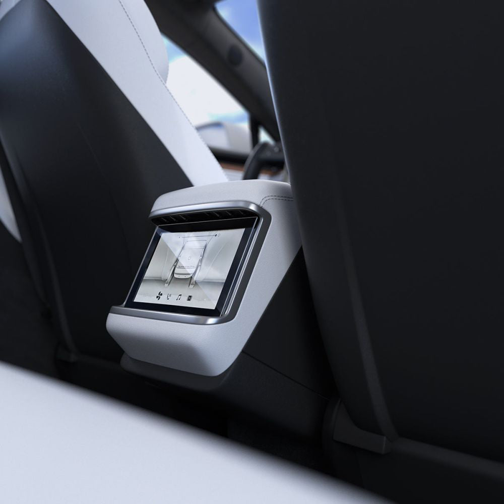 Folija za zaštitu Spigen GlastR Slim Anti-Glare za Real Touchscreen Tesla X / S (2022 - 2021), Kaljeno staklo, Crna