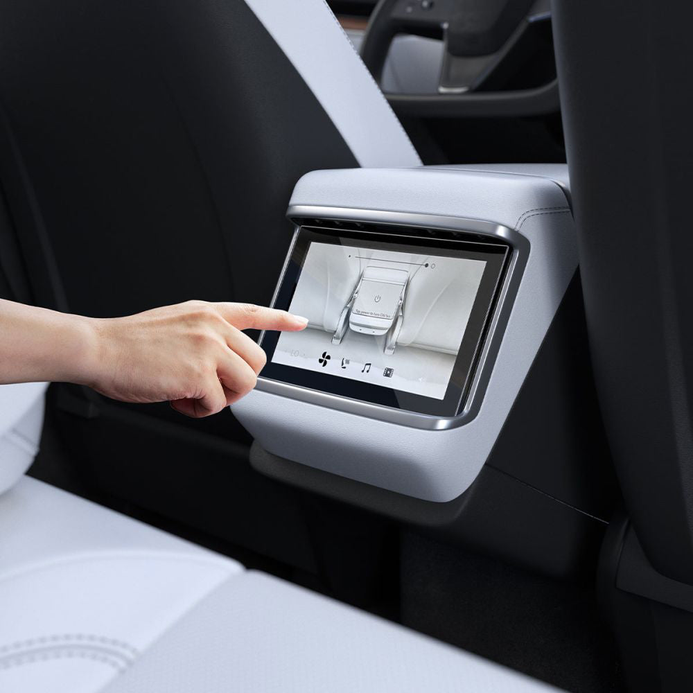 Folija za zaštitu Spigen GlastR Slim Anti-Glare za Real Touchscreen Tesla X / S (2022 - 2021), Kaljeno staklo, Crna