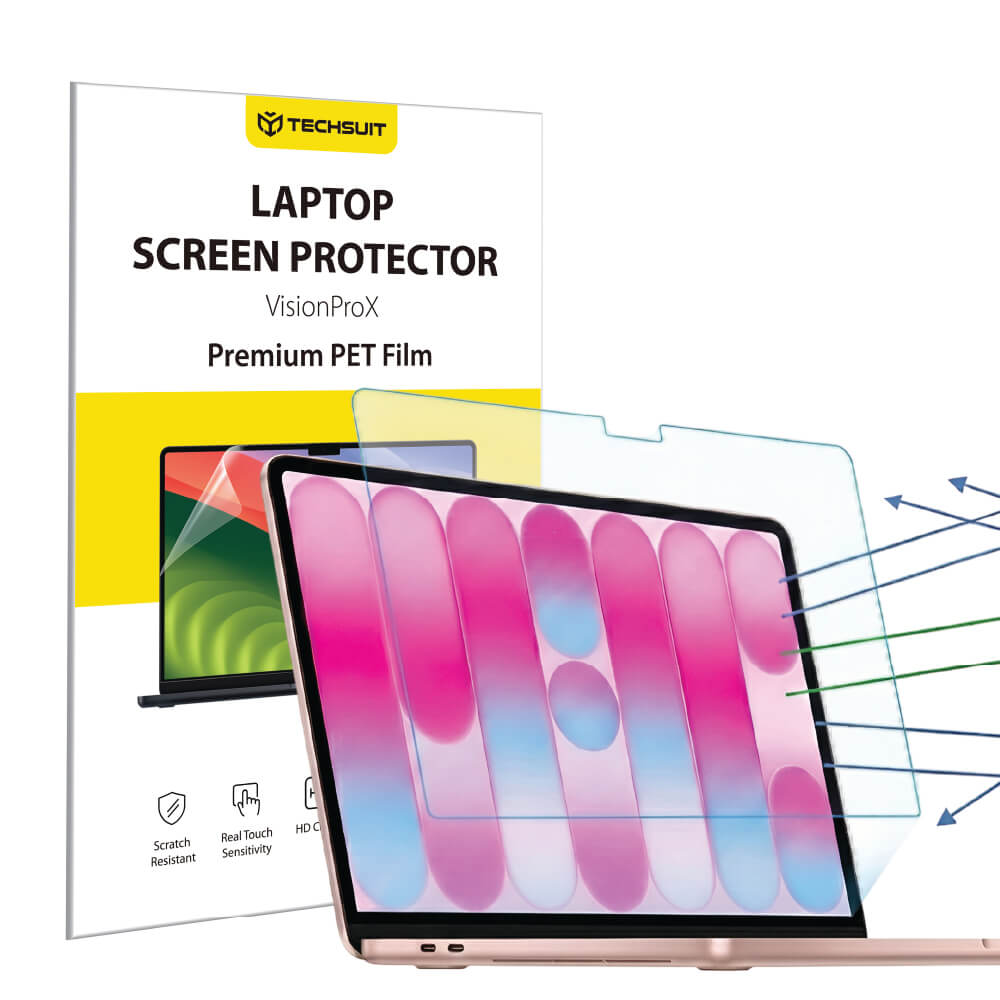 Zaštitna folija za ekran protiv plavog svetla Techsuit VisionProX za Apple MacBook Neo 13 inča, plastika