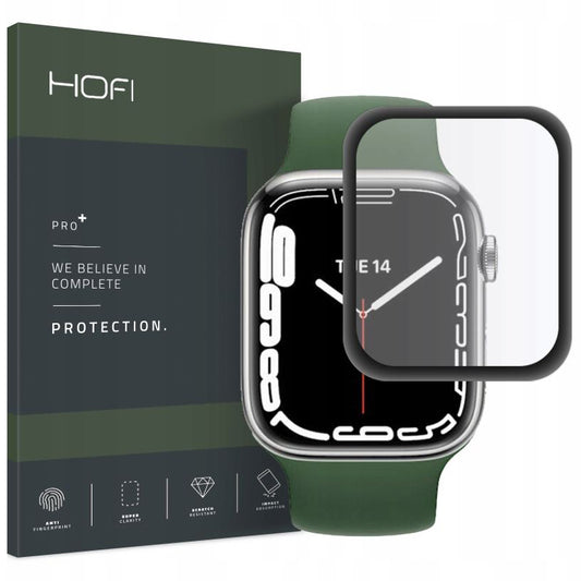 Folija za zaštitu HOFI PRO+ za Apple Watch 45mm Series, Plastika, Crna HOFI161BLK
