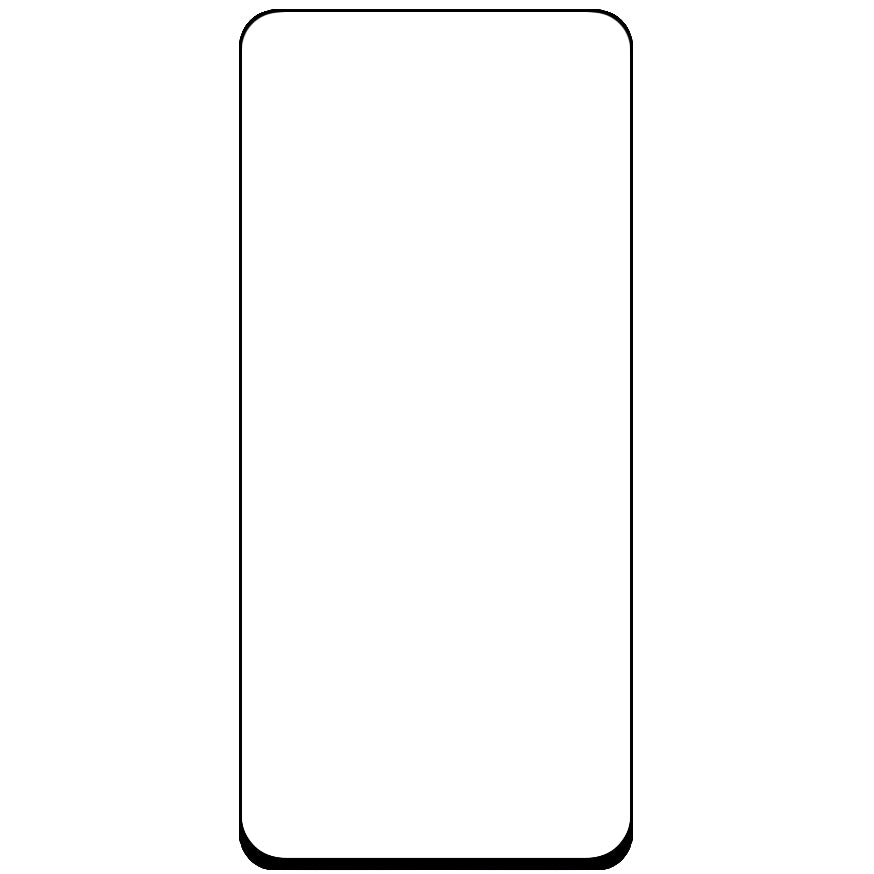 Folija za zaštitu ekrana OEM za Xiaomi Redmi Note 9, Kaljeno staklo, Pun lepak, Crna