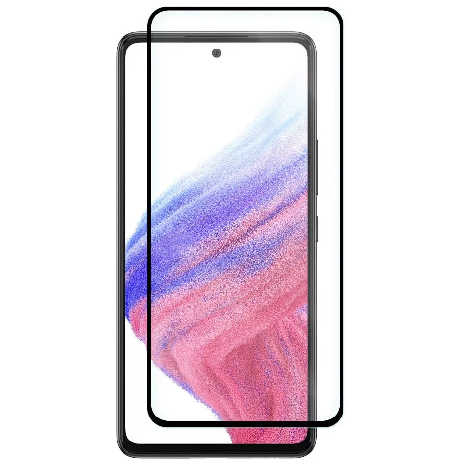 Folija za zaštitu ekrana OEM za Samsung Galaxy A53 5G A536, Kaljeno staklo, Full Glue, 6D, Crna