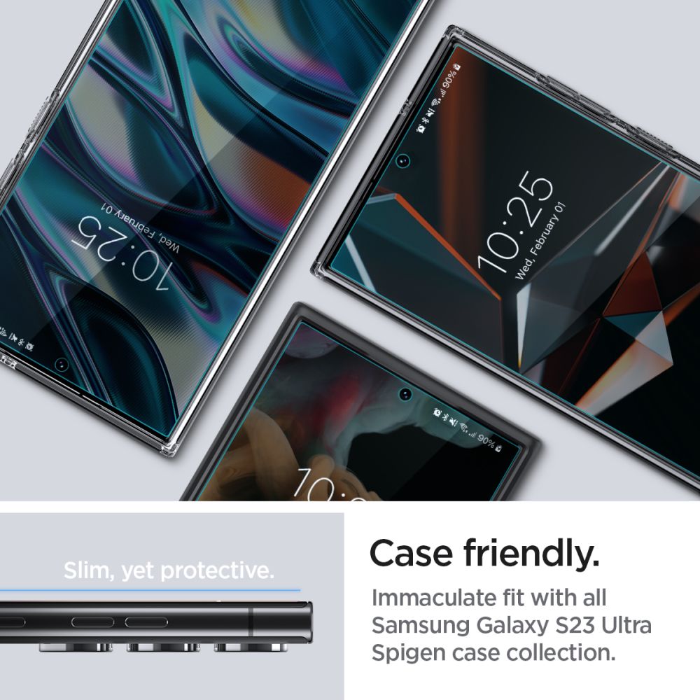 Folija za zaštitu ekrana Spigen Neo Flex za Samsung Galaxy S23 Ultra S918, Plastika, Set 2 komada AFL05943