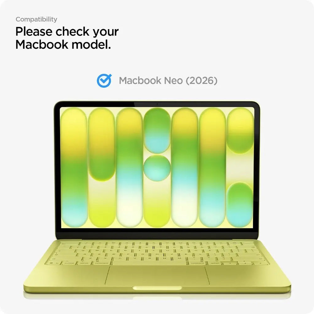 Zaštitna folija za ekran Spigen GlastR Slim za Apple MacBook Neo 13 inča, Kaljeno staklo, Crna AGL11669