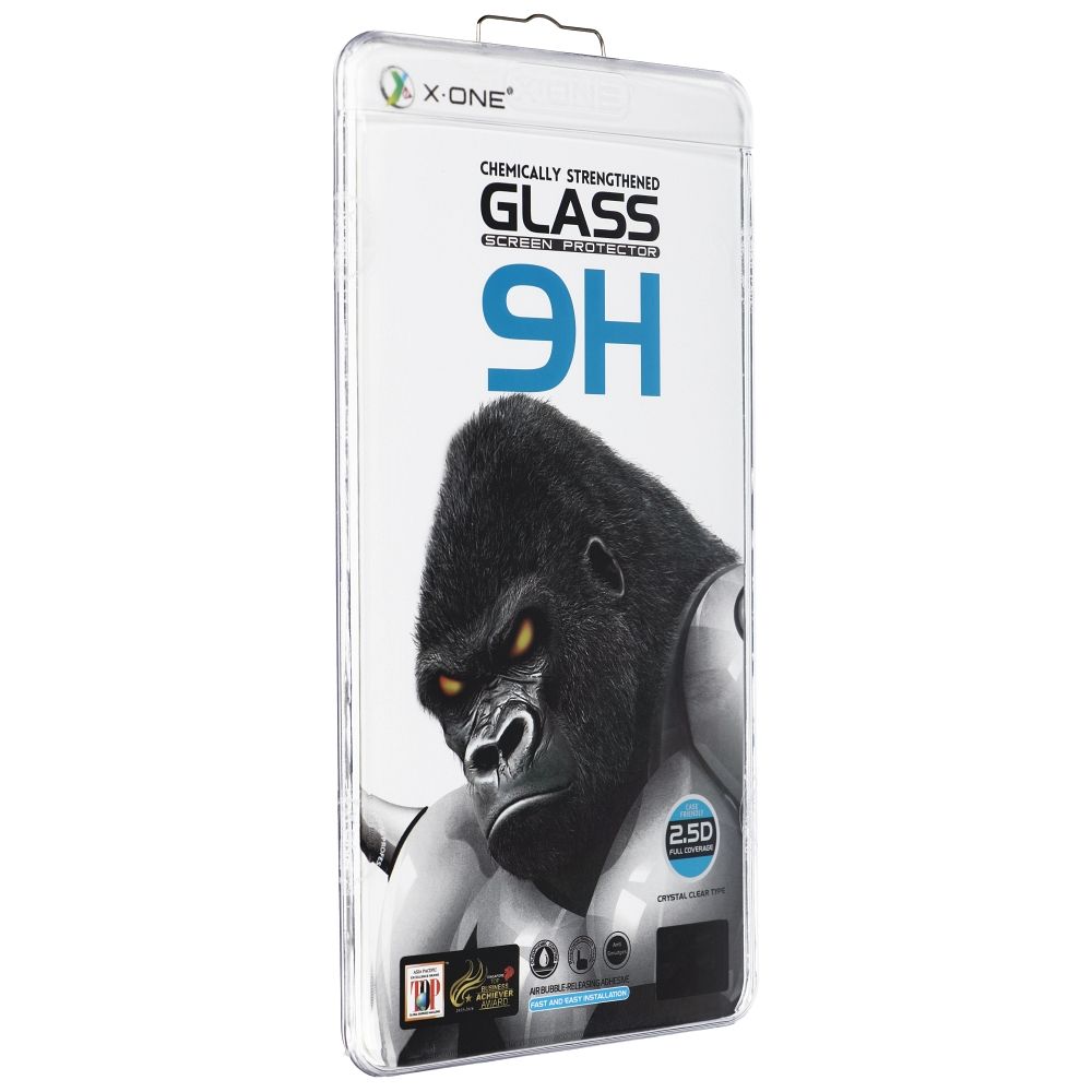 Zaštitna folija za ekran X-One za Samsung Galaxy S23 Ultra S918, Kaljeno staklo, Full Glue, 3D, Prijateljska za futrolu, Crna