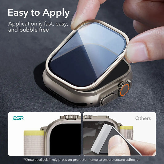 Folija zaštita ESR Armorite za Apple Watch Ultra seriju, Set 2 komada, Kaljeno staklo, Bronza