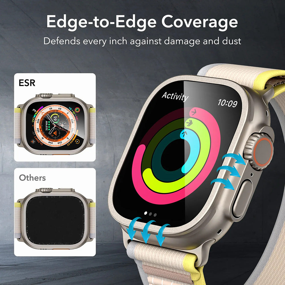 Folija zaštita ESR Armorite za Apple Watch Ultra seriju, Set 2 komada, Kaljeno staklo, Bronza