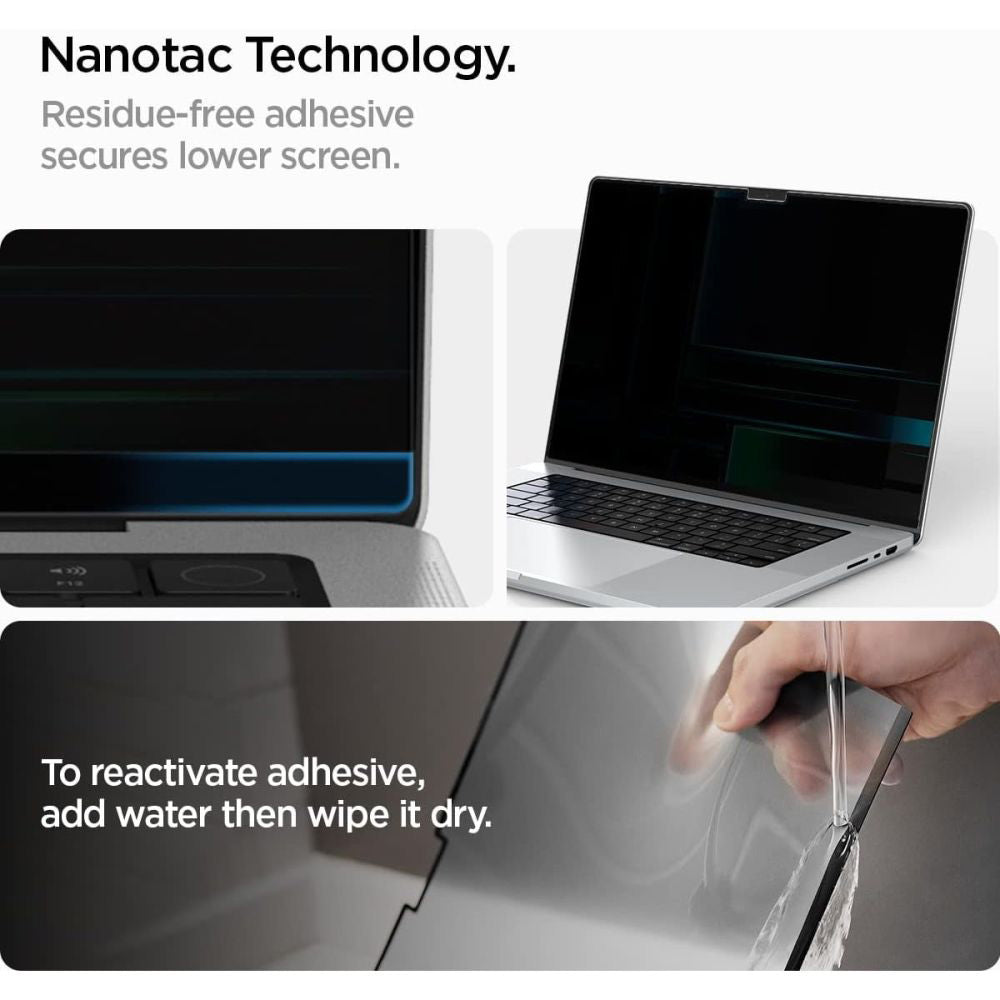 Folija za zaštitu privatnosti ekrana Spigen Safe View Magnetic za Apple MacBook Pro 14inch (2022) / (2024) / (2023) / (2021), Plastika AFL06158