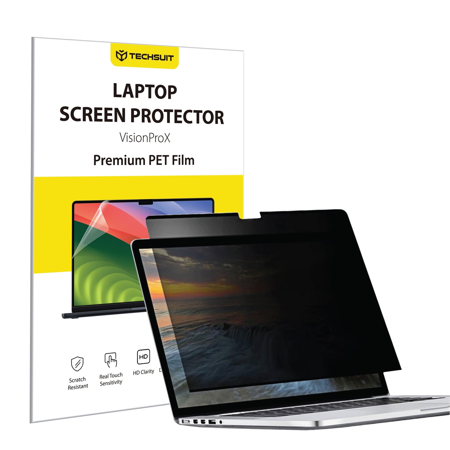 Folija za zaštitu ekrana Privacy Techsuit VisionProX Magnetic za Apple MacBook Pro 16inch (2024), Plastika