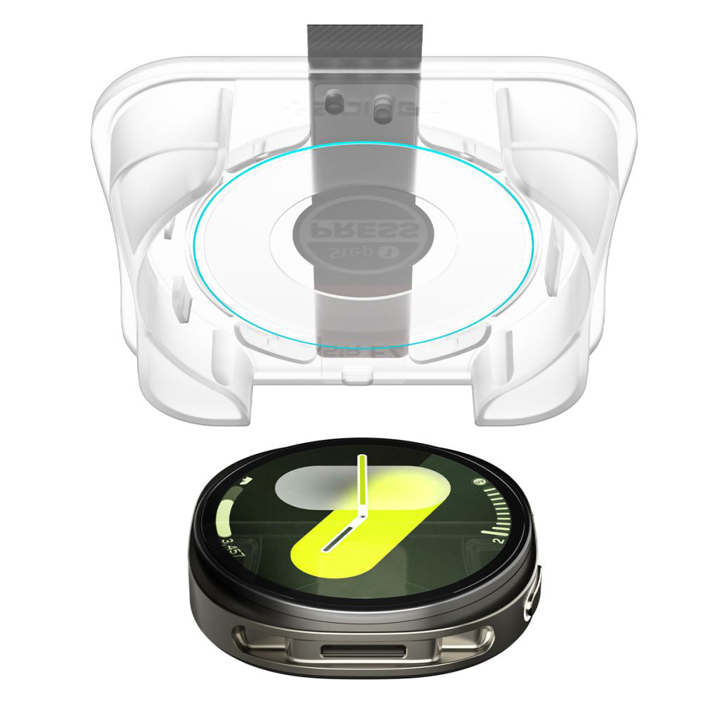 Folija za zaštitu Spigen GlastR EZ FIT za Samsung Galaxy Watch8 40mm, Set 2 komada, Kaljeno staklo AGL09876