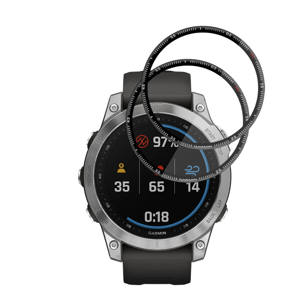 Folija za zaštitu Techsuit Nano Flex za Garmin Fenix 7, Set 2 komada, Plastika, Crna
