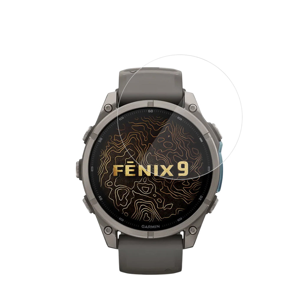 Zaštitna folija Techsuit Nano Flex za Garmin Fenix 9 Pro 43mm / Fenix 9 43mm, Set 2 komada, Plastika, Crna