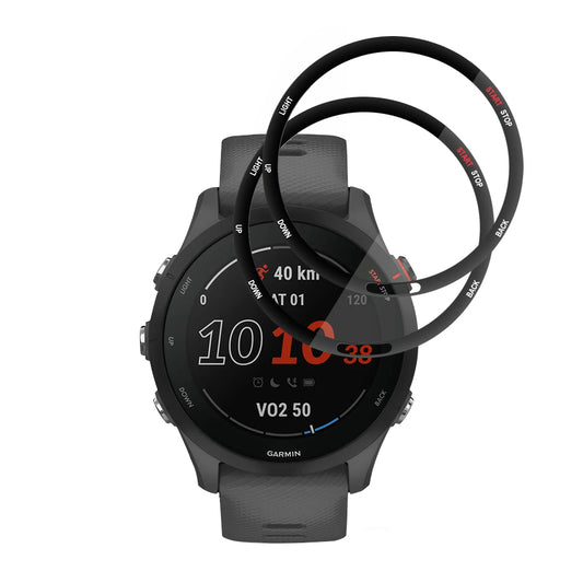 Folija za zaštitu Techsuit Nano Flex za Garmin Forerunner 255 Music / 255, Set 2 komada, Plastika, Crna