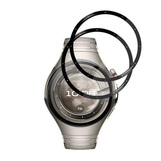Folija za zaštitu Techsuit Nano Flex za Huawei Watch 5 46mm, Set 2 komada, Plastika, Crna