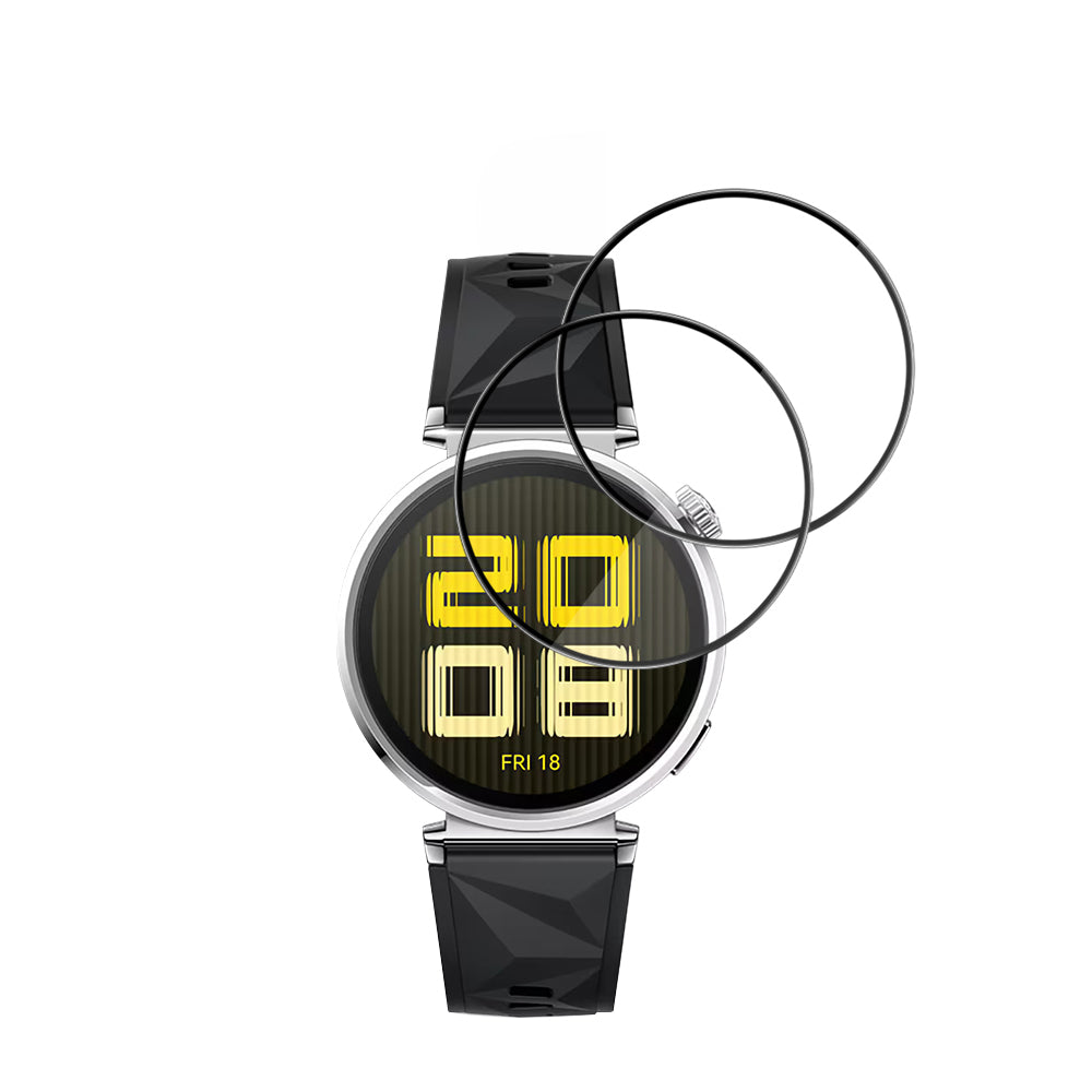 Folija za zaštitu Techsuit Nano Flex za Huawei Watch GT 5 41mm, Set 2 komada, Plastika, Crna