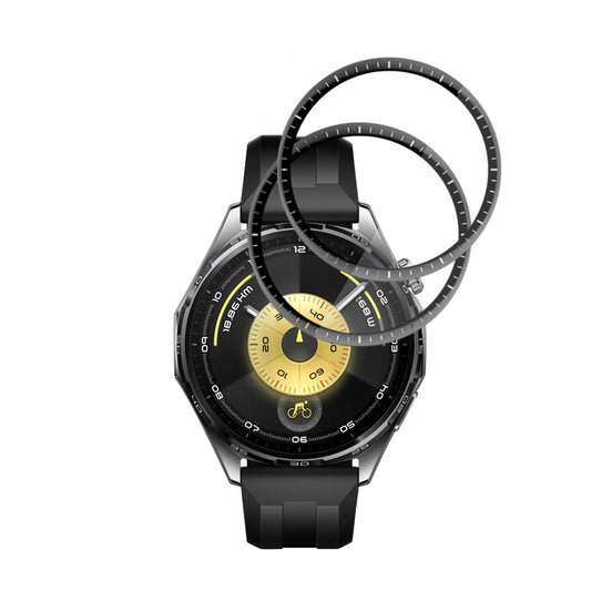Folija za zaštitu Techsuit Nano Flex za Huawei Watch GT 6 46mm, Set 2 komada, Plastika, Crna