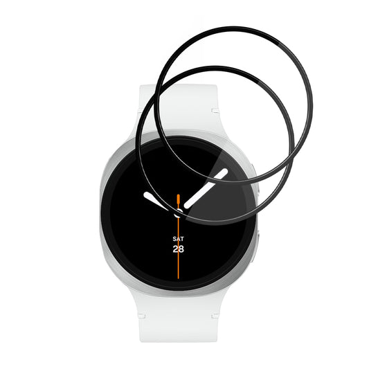 Folija za zaštitu Techsuit Nano Flex za Samsung Galaxy Watch8 44mm, Set 2 komada, Plastika, Crna