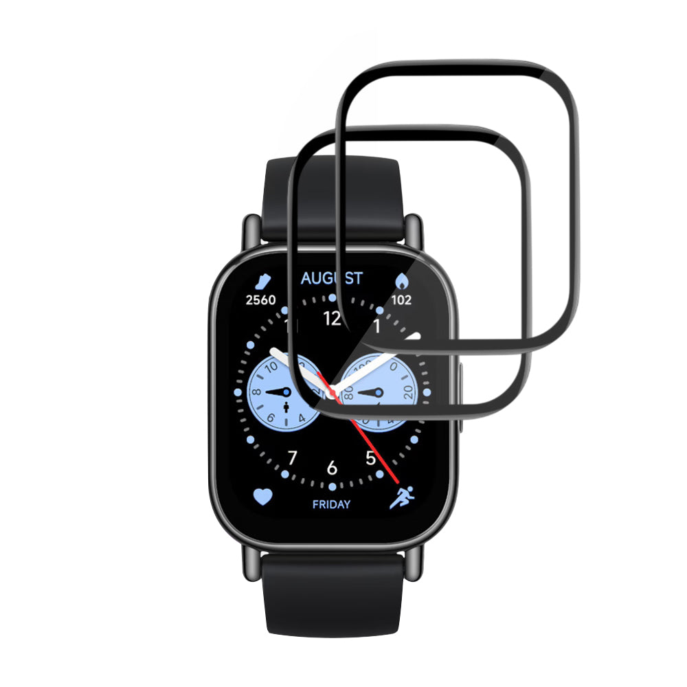 Folija za zaštitu Techsuit Nano Flex za Xiaomi Redmi Watch 5 Lite, Set 2 komada, Plastika, Crna