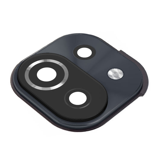 Blitz staklo - Zadnje staklo kamere Xiaomi Mi 11 Lite 5G / 11 Lite, sa ramom, crno