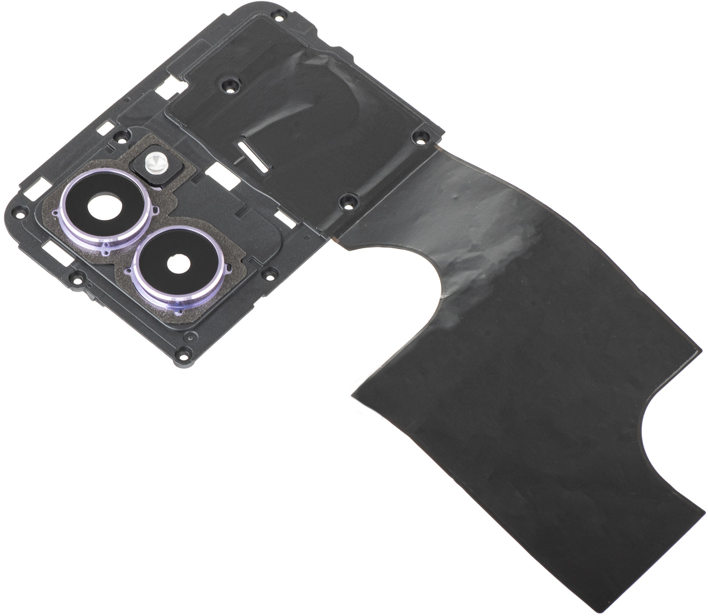 Staklo zadnje kamere - Blic - Unutrašnji okvir HMD Pulse Pro, sa okvirom, Ljubičasta (Twilight Purple), Service Pack 286954429