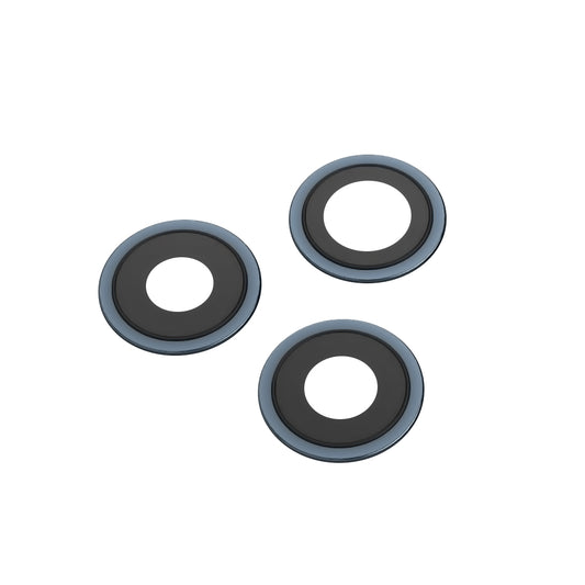 Staklo Kamere Nazad Apple iPhone 12 Pro Max, Wide + UltraWide + Telephoto, sa Ramom, Plavo