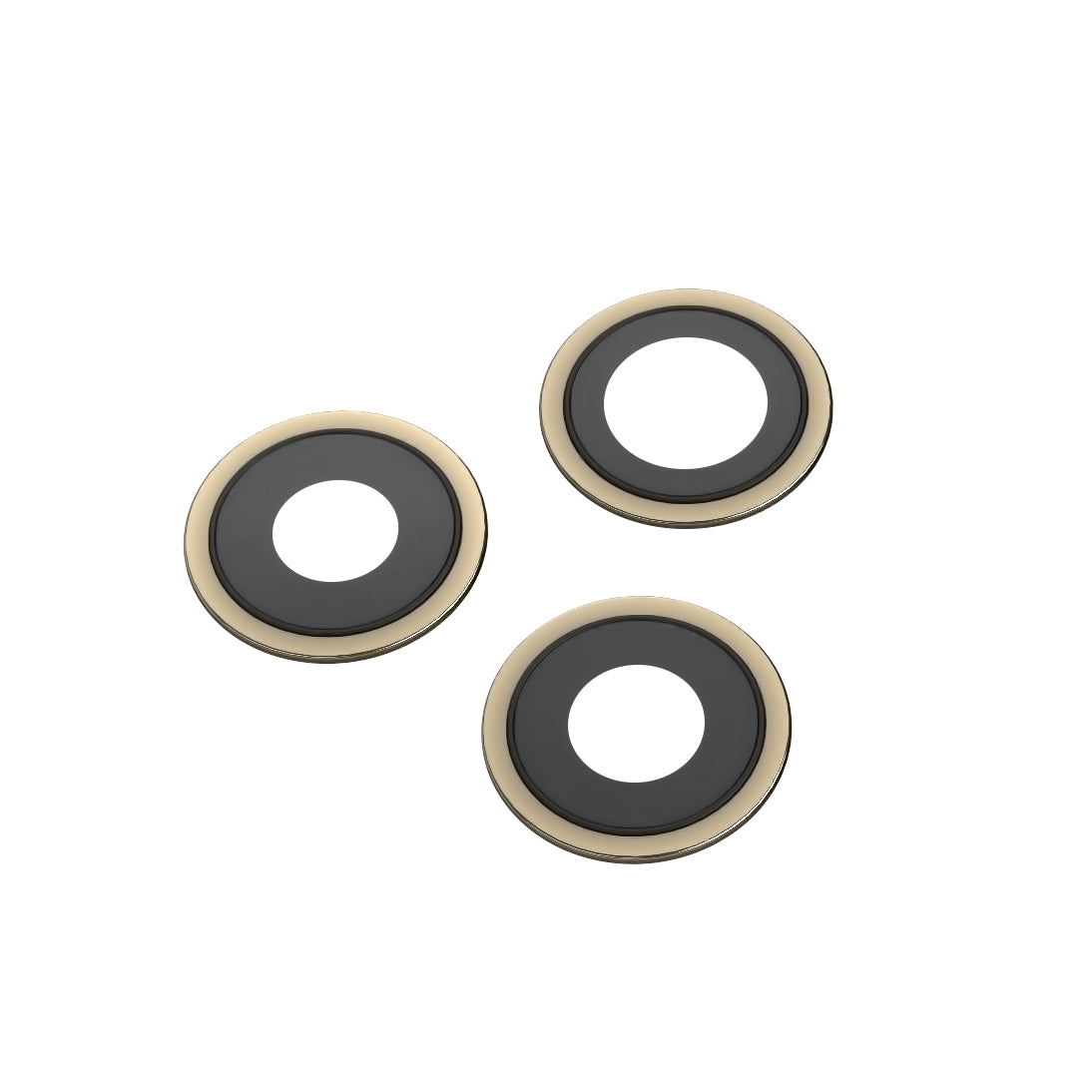 Staklo Zadnje Kamere Apple iPhone 12 Pro, Wide + UltraWide + Telephoto, sa Ramom, Zlatno