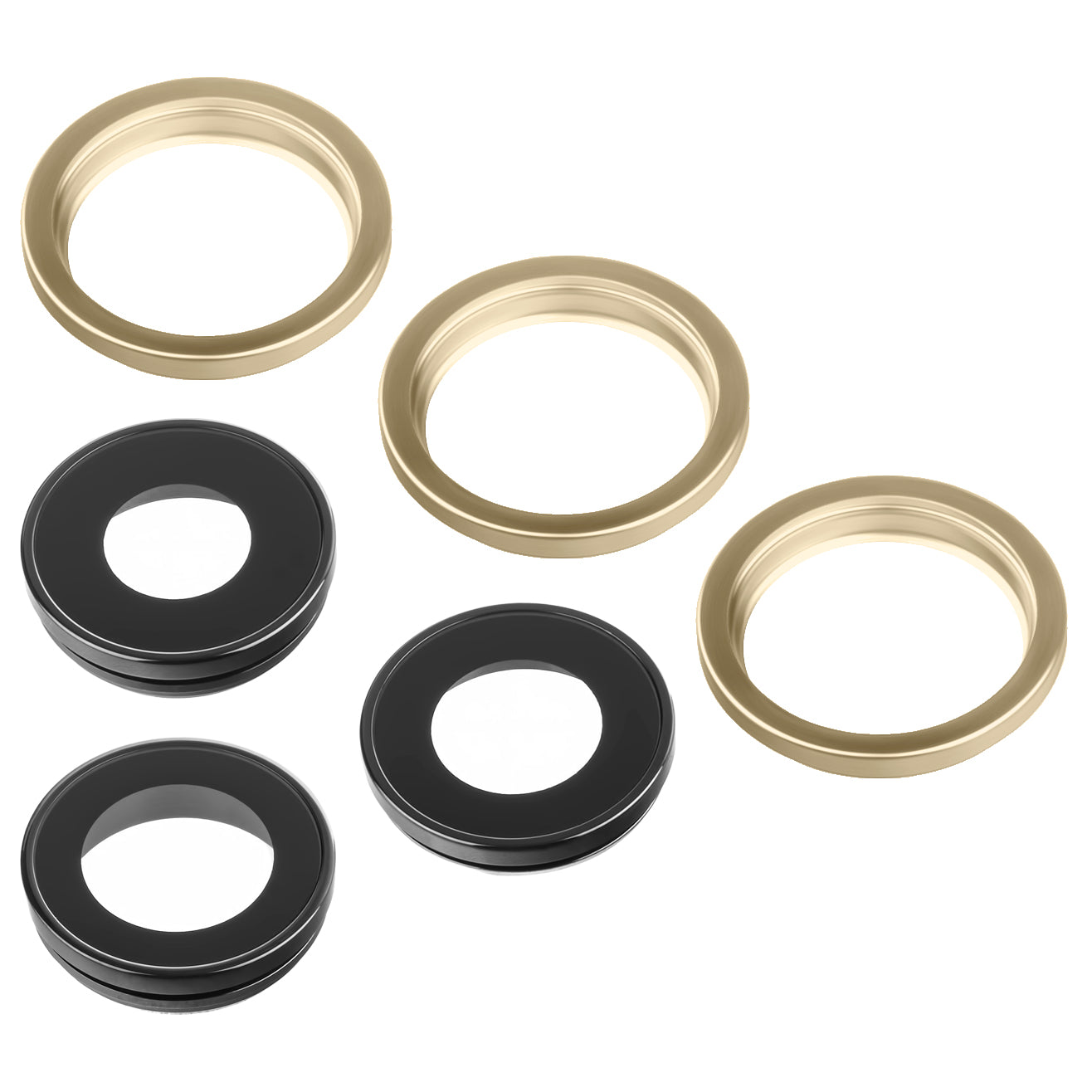 Staklo Zadnje Kamere Apple iPhone 12 Pro, Wide + UltraWide + Telephoto, sa Ramom, Zlatno