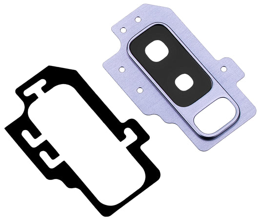 Staklo Zadnje Kamere Samsung Galaxy S9+ G965, sa Ramom, Plavo