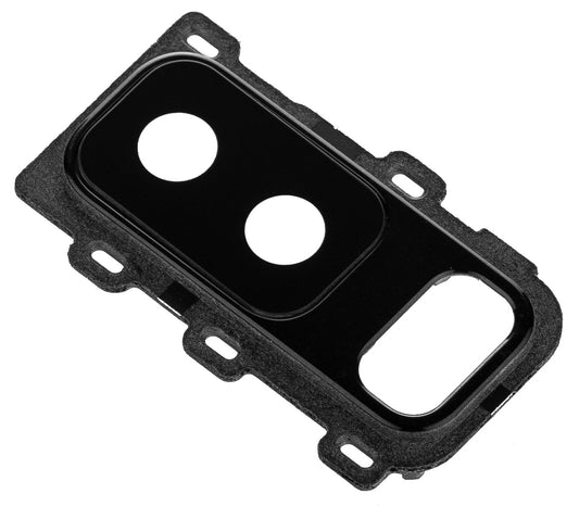 Staklo Kamere Zadnje Samsung Galaxy A6 Plus (2018) A605, sa Ramom, Crno