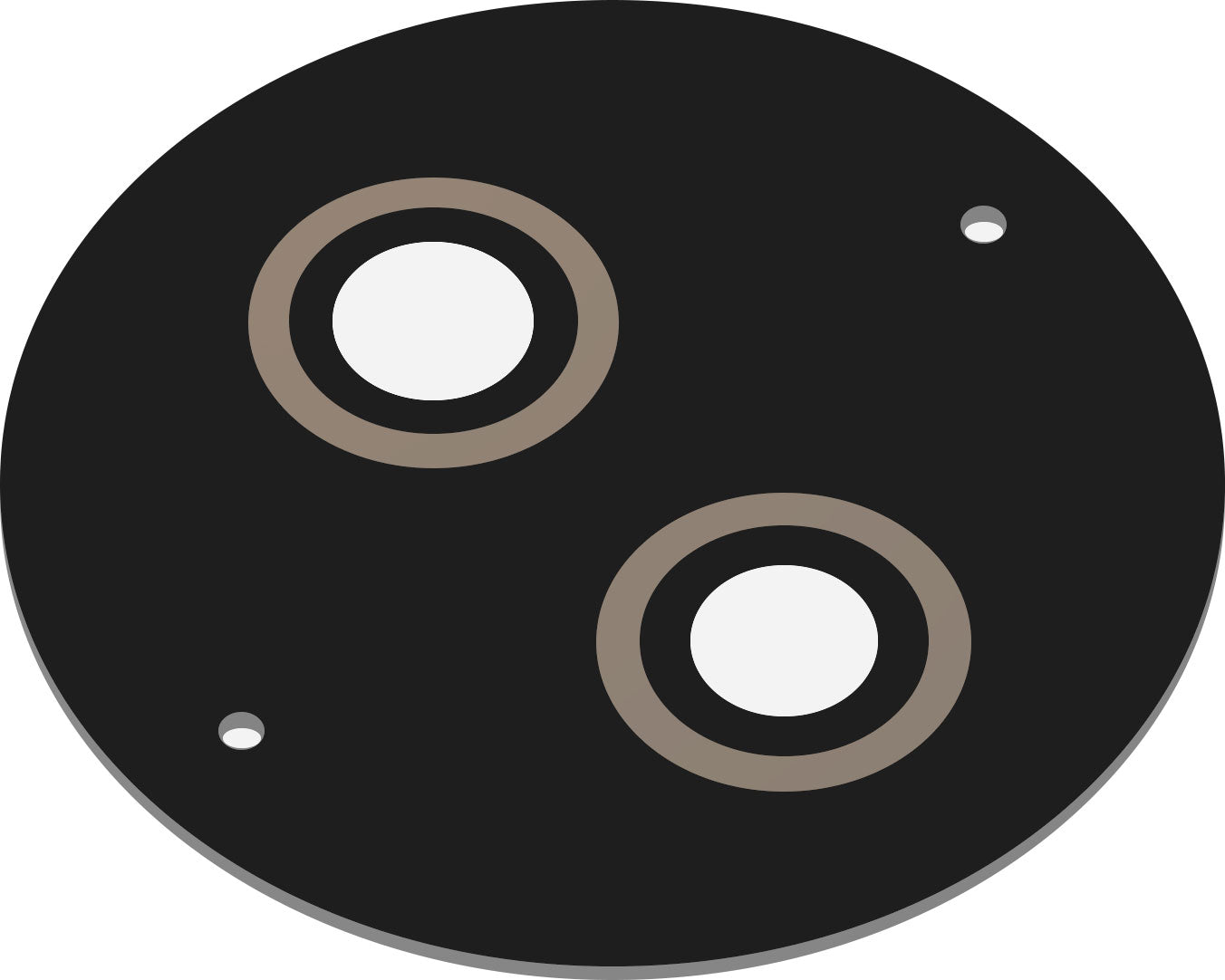 Zadnji objektiv kamere za HMD 110 / Nokia 110 (2024), crna