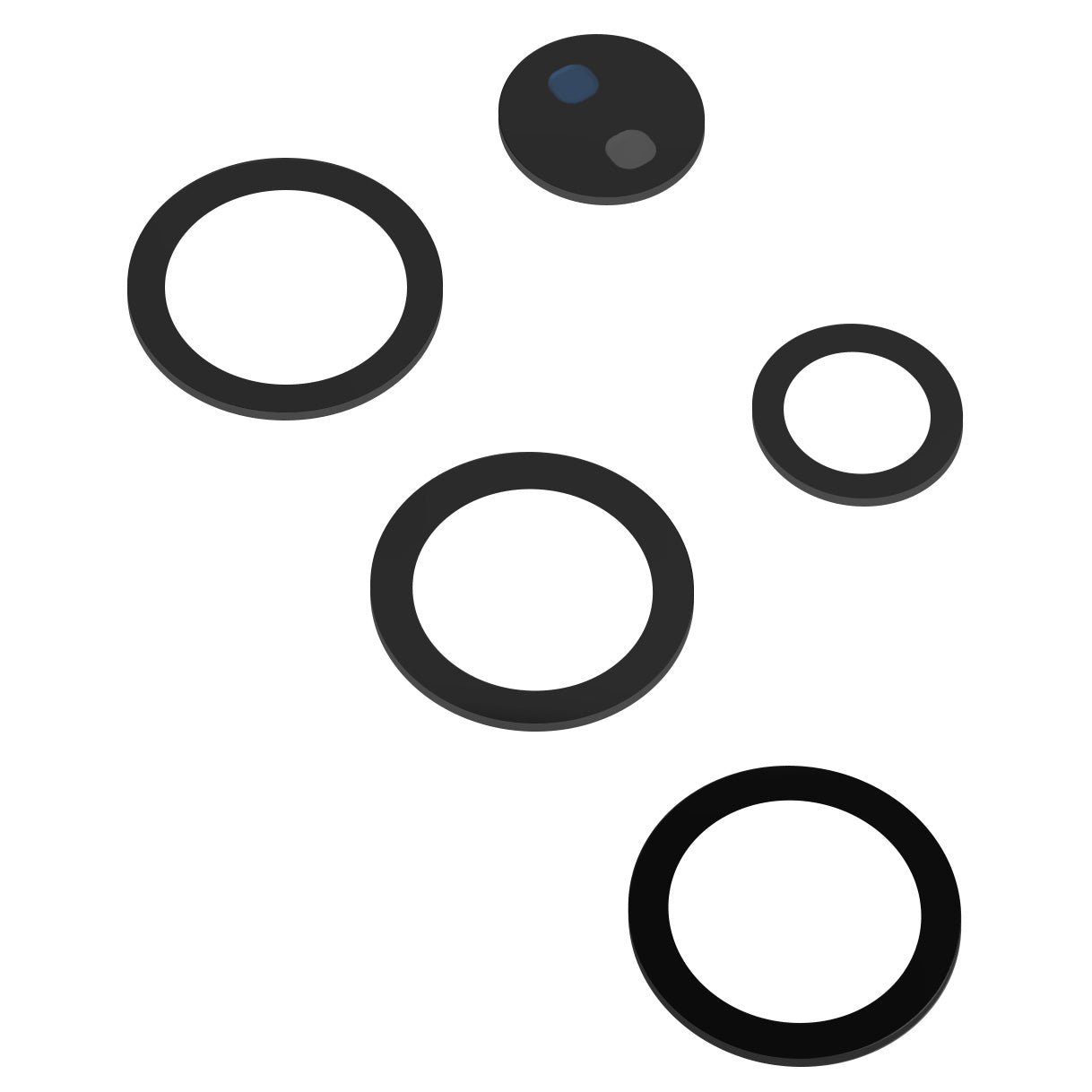 Staklo Kamere Zadnje Samsung Galaxy S21 Ultra 5G G998, Laser + Telephoto + Telephoto Periscope + UltraWide + Wide, Crno